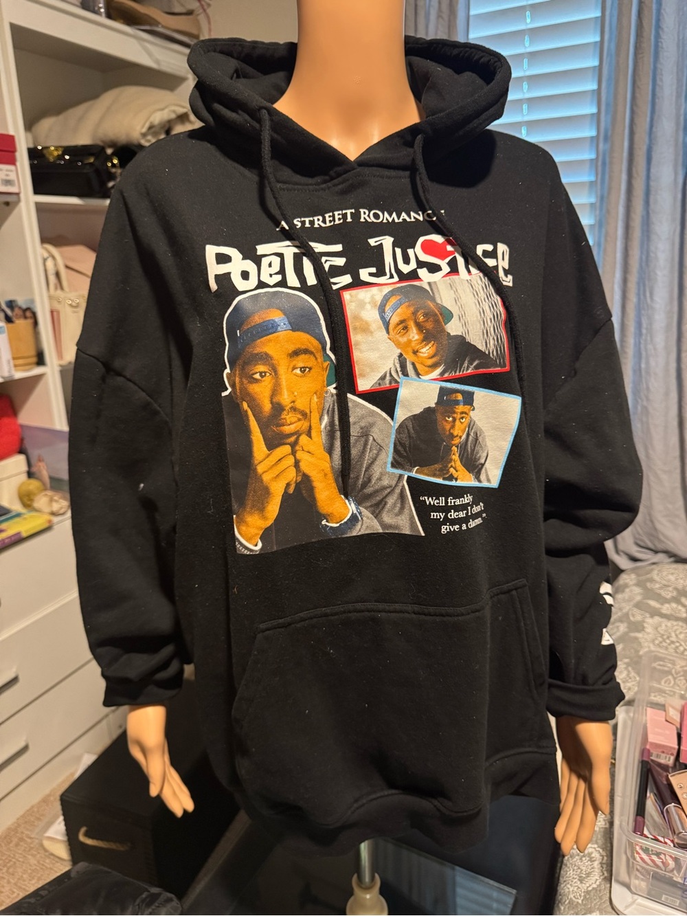 Poetic Justice Tupac Graphic Hoodie - Street Romance